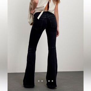 We the Free Penny Pull-On Flare Jeans faded black